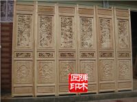 实木雕花六合门
